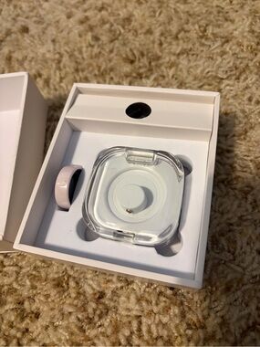 Light Pink Smart Ring with Charger and Protective Case